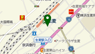 ファミリーマート 生麦店の地図画像