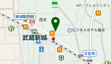 ファミリーマート 武蔵新城店の地図画像