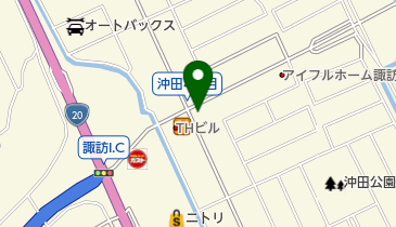 ファミリーマート 諏訪インター店の地図画像