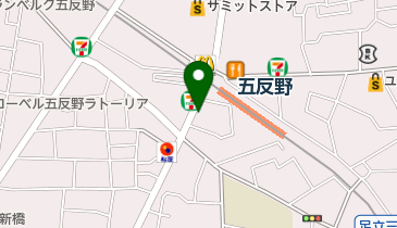 ファミリーマート 足立五反野駅前店の地図画像