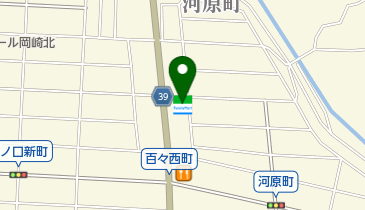 ファミリーマート 岡崎河原町店の地図画像