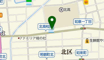 ファミリーマート 北高校南店の地図画像