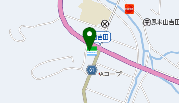 ファミリーマート 新城山吉田店の地図画像