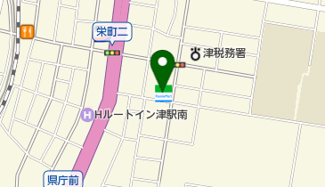 ファミリーマート 津栄町二丁目店の地図画像