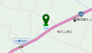 ファミリーマート 関小屋名店の地図画像