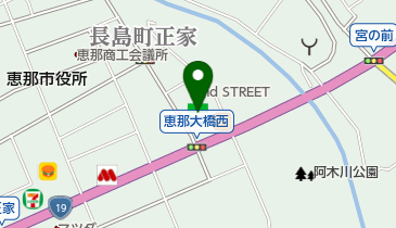 ファミリーマート 恵那正家店の地図画像