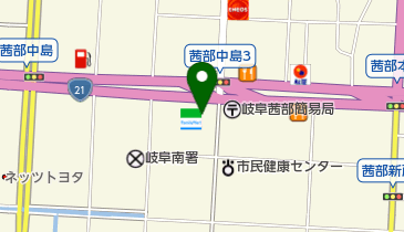 ファミリーマート 茜部菱野一丁目店の地図画像