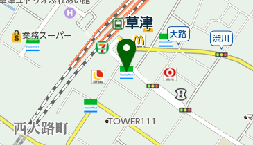 ファミリーマート 草津大路一丁目店の地図画像