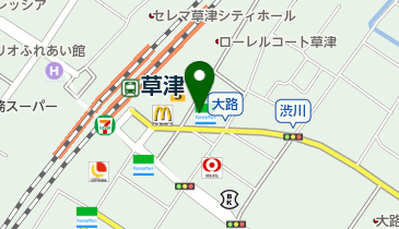 ファミリーマート 草津渋川店の地図画像