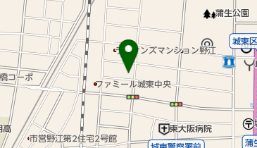 ファミリーマート 城東中央二丁目店の地図画像