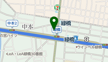 ファミリーマート 緑橋店の地図画像