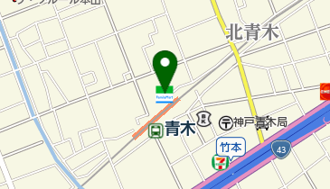 ファミリーマート 阪神青木駅前店の地図画像