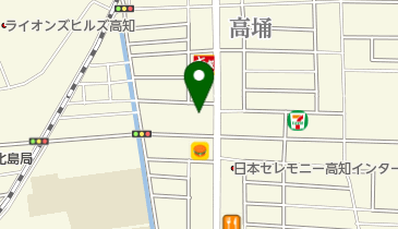 ファミリーマート 高知インター南店の地図画像