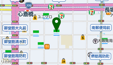 ファミリーマート 心斎橋店の地図画像