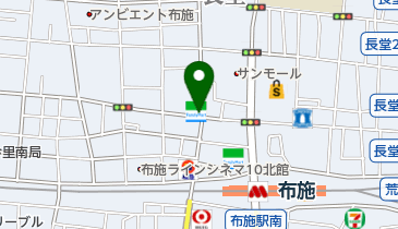 ファミリーマート 布施足代北店の地図画像