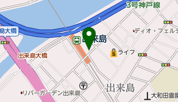 ファミリーマート 阪神出来島駅前店の地図画像