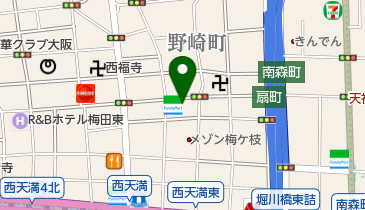 ファミリーマート 西天満店の地図画像