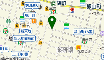 ファミリーマート 広島流川店の地図画像