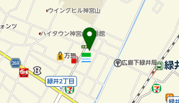 ファミリーマート 広島緑井店の地図画像