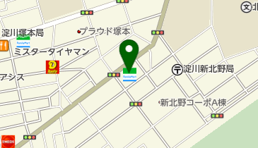 ファミリーマート 新北野三丁目店の地図画像