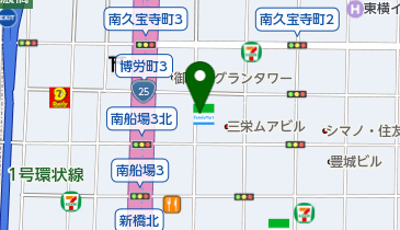 ファミリーマート 博労町三丁目店の地図画像