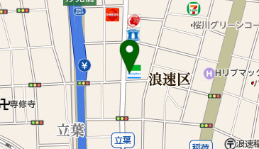 ファミリーマート 桜川二丁目店の地図画像