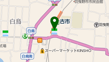 ファミリーマート 近鉄古市駅改札内橋上店の地図画像