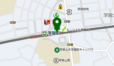 ファミリーマート 近鉄学園前駅2番ホーム中央店の地図画像