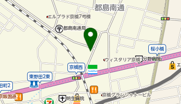 ファミリーマート 薬ヒグチ京橋店の地図画像