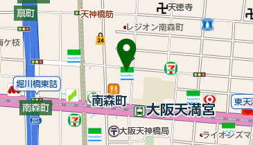 ファミリーマート 薬ヒグチ天神橋二丁目店の地図画像