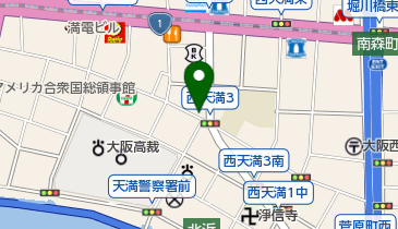 ファミリーマート 西天満四丁目店の地図画像