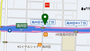 ファミリーマート 高井田本通店の地図画像