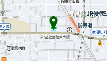 ファミリーマート 俊徳道駅西店の地図画像