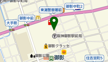 ファミリーマート 御影中町店の地図画像