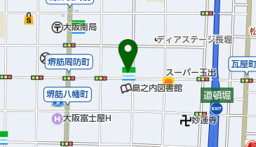 ファミリーマート 島之内中央店の地図画像