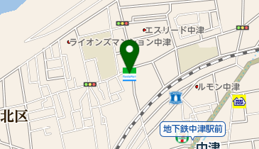 ファミリーマート 中津三丁目店の地図画像