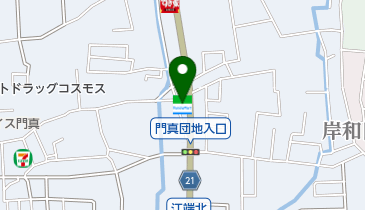 ファミリーマート 下馬伏町店の地図画像