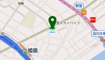 ファミリーマート 姫里一丁目店の地図画像