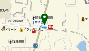 ファミリーマート 枚方招提北町店の地図画像