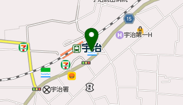 ファミリーマート JR宇治駅南口店の地図画像