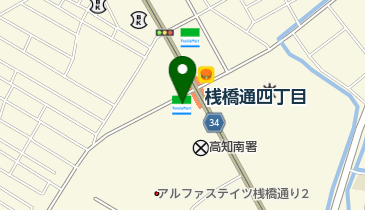 ファミリーマート 高知桟橋通店の地図画像