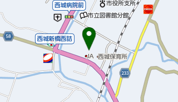 ファミリーマート Aコープ西城店の地図画像