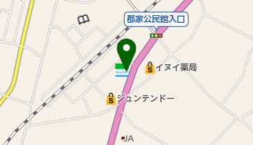 ファミリーマート 郡家宮谷店の地図画像