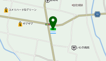 ファミリーマート 香南町由佐店の地図画像