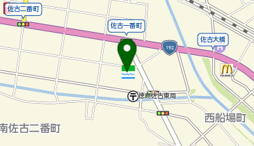 ファミリーマート 徳島佐古一番町店の地図画像