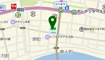 ファミリーマート 高知南はりまや町店の地図画像