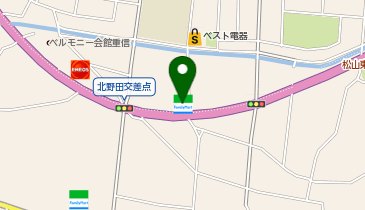 ファミリーマート 東温野田店の地図画像