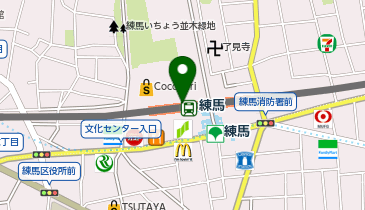 ファミリーマート トモニー練馬駅店の地図画像