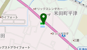ファミリーマート 米田町店の地図画像