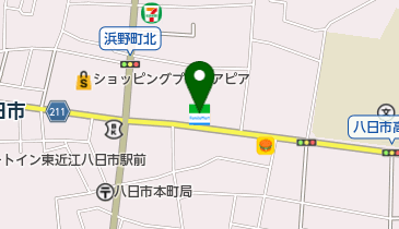 ファミリーマート 八日市東浜店の地図画像